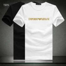 ファッション 人気 2026春夏 ARMANI アルマーニ 半袖Tシャツ 2色可選