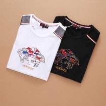SALE開催   2026春夏 ヴェルサーチVERSACE  半袖Tシャツ 2色可選