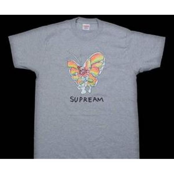 程よいサイズ感でシュプリーム ゴンズバタフライ　シュプリーム 偽物　着用感がありＴシャツ　グレー.