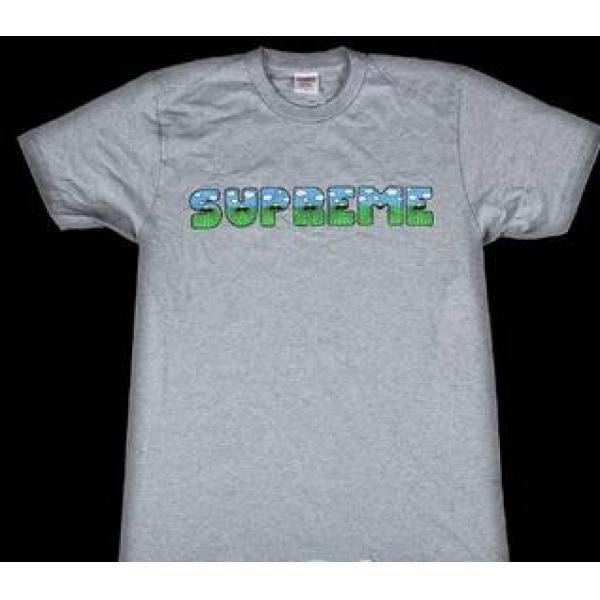 自然性に溢れる逸品　シュプリーム通販 良い風合いＴシャツ　グレー.