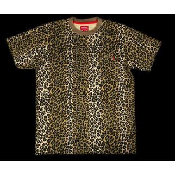 お手頃なシュプリーム 偽物　Supreme 15SS Pocket Tee ポケット　レオパード　着心地の良いＴシャツ.