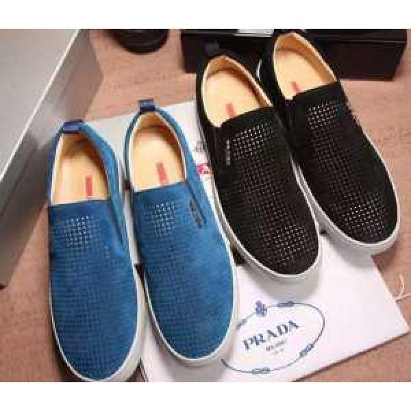 豊富なサイズ 2026 PRADA プラダ スリップオン  2色可選