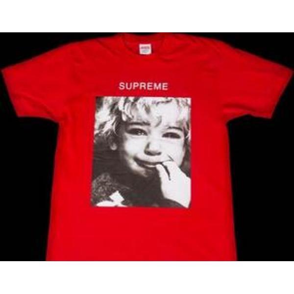 理想的なスタイル　シュプリーム　Supreme 15FW Crybaby Tee 肌触りの良さ　クライベイビーＴシャツ	レッド.