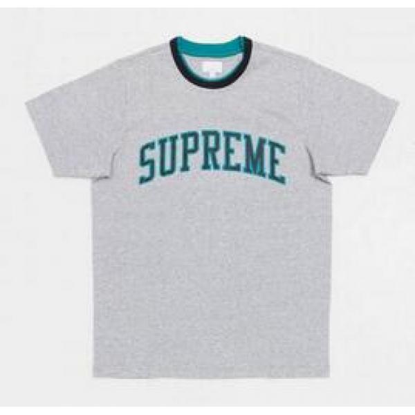 ストレッチ性の高いSupreme シュプリーム アークロゴダブルリンガートップ  美しいシルエットTシャツ .