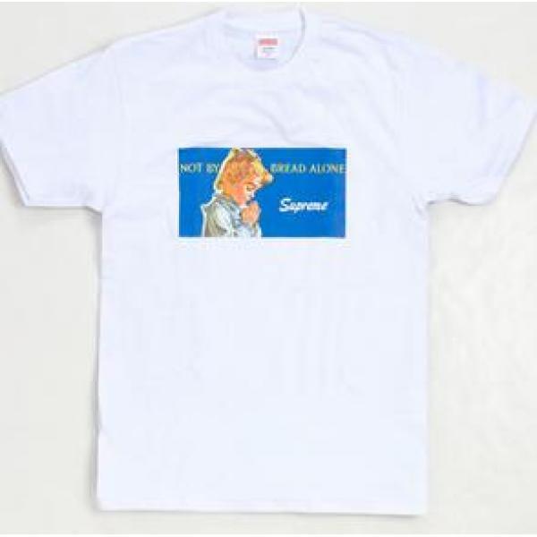 大人の落ち着いたシュプリーム伸縮性も抜群な Tシャツ  ホワイト.