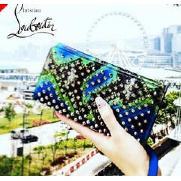存在感のあるクリスチャンルブタン 上品上質や高い人気のスタッズ長財布   ..473.