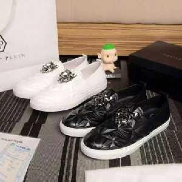 めちゃくちゃお得   2026  フィリッププレインPHILIPP PLEIN スリップオン  2色可選