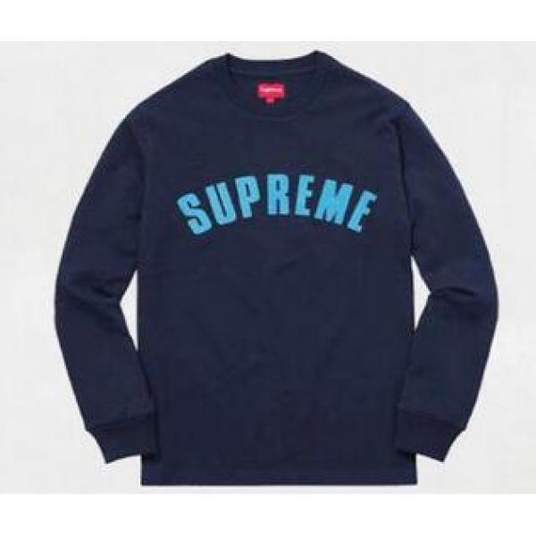 伸縮性が抜群な supreme コピー 通販 　オシャレ度が高いＴシャツ ネイビー.