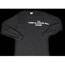 耐久性を誇るシュプリーム &times;コムデギャルソン　夏に欠かさないＴシャツ ブラック.