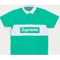 耐久性が高いSUPREME コピー ショートスリーブラグビー 上質感のあるポロシャツ グリーン.