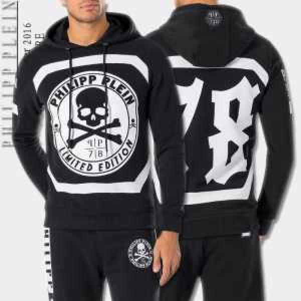 一味違うケーブル編みが魅力満点 2026秋冬 フィリッププレイン PHILIPP PLEIN プルオーバーパーカー 3色可選