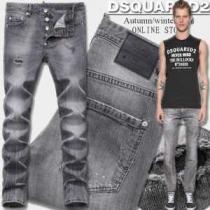 スタイリッシュな印象 2026秋冬 ディースクエアードDSQUARED2  ユーズド加工 ジーンズ