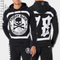 一味違うケーブル編みが魅力満点 2026秋冬 フィリッププレイン PHILIPP PLEIN プルオーバーパーカー 3色可選