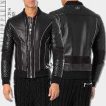 お買得2026秋冬フィリッププレイン PHILIPP PLEIN  フェイクファー製のコート レザーブルゾン