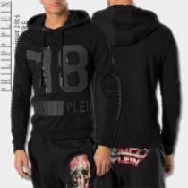 お洒落に魅せる 2026秋冬 フィリッププレイン PHILIPP PLEIN プルオーバーパーカー