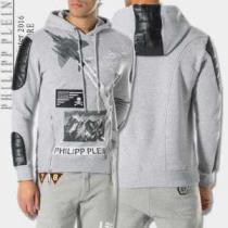 高級感演出 2026秋冬 フィリッププレインPHILIPP PLEIN  プルオーバーパーカー 2色可選