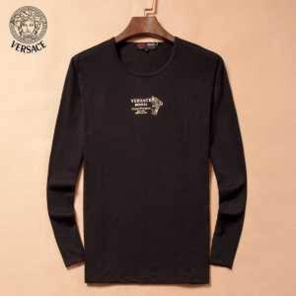 サイズ豊富 2026秋冬 ヴェルサーチ VERSACE 長袖Tシャツ 3色可選