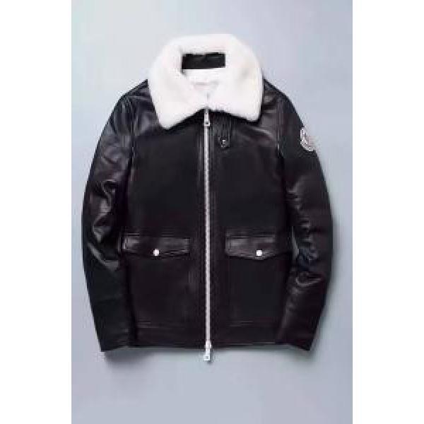 MONCLER モンクレール 欧米韓流/雑誌 2026-17新作高レベルの保温性 革ジャケット