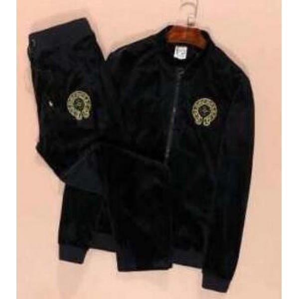 スタイリッシュなCHROME HEARTS クロムハーツ　人気販売セットアップ上下 ベロア.