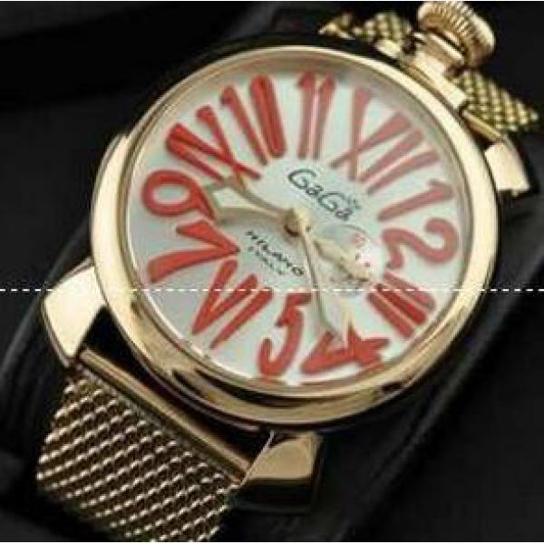 重厚な輝きを纏いガガミラノ GaGaMILANO　日本製クオーツ ムーブメント腕時計..162.