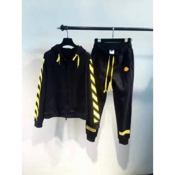2026-17新作お洒落自在Off-White オフホワイト セットアップ上下