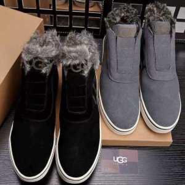 お洒落に魅せる 2026秋冬 UGG ハイトップシューズ フリース付け 2色可選