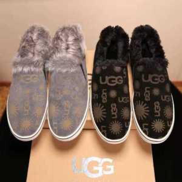 ファッション 人気2026秋冬 UGG インナーボアモカシンシューズ 2色可選