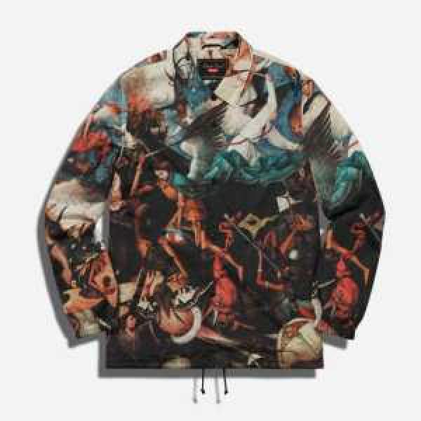 大人キレイに仕立てる undercover x supreme 2026秋冬 プリント柄 ブルゾン 男女兼用