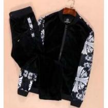 高品質　CHROME HEARTS クロムハーツ 　存在感のあるデザインなセットアップ上下 ベロア 2色可選.