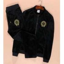 スタイリッシュなCHROME HEARTS クロムハーツ　人気販売セットアップ上下 ベロア.