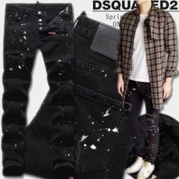 カジュアルな雰囲気のディースクエアード DSQUARED2 ダメージデニム