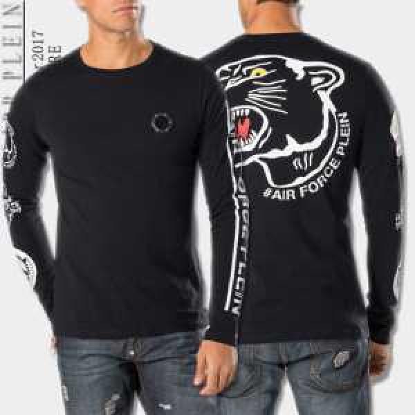 お洒落に魅せる 2026春夏 フィリッププレイン PHILIPP PLEIN 長袖Tシャツ 2色可選