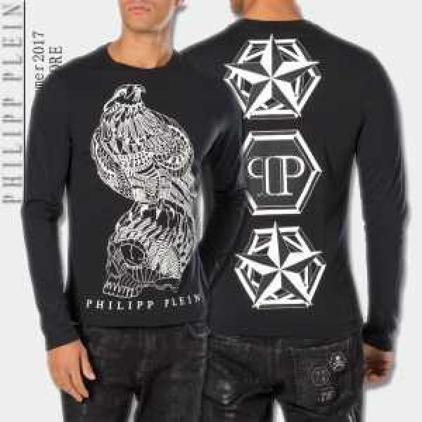 売れ筋のいい 2026春夏 フィリッププレイン PHILIPP PLEIN 長袖Tシャツ 2色可選