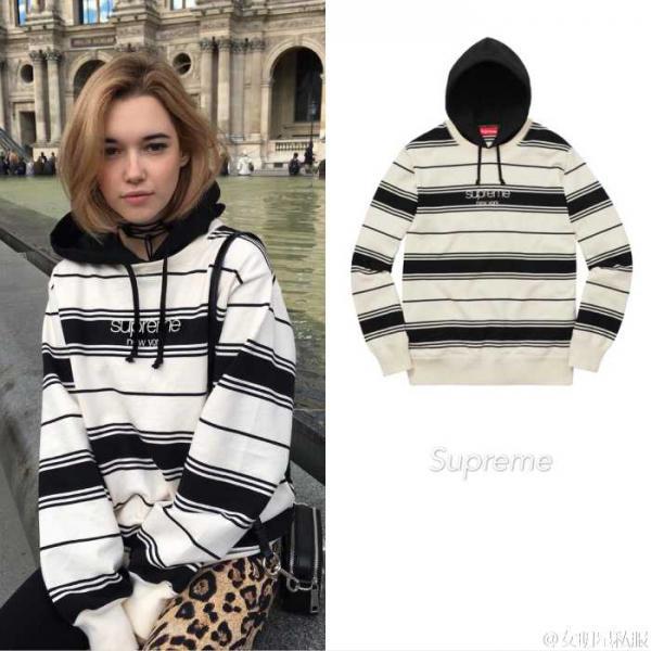 個性派でユニセックス　シュプリーム　SUPREME　ボーダー　ペアパーカー　激安通販.
