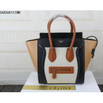 超人気タレント愛用　2026　CELINE セリーヌ　ハンドバッグ　レザー　大容量..352.
