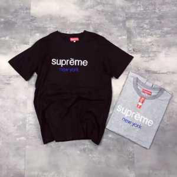 耐久性のある 2025春夏 半袖Tシャツ 人気 ランキング Supreme x new york  2色可選