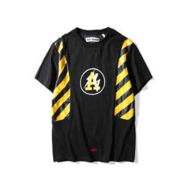 主役になる存在感 2017春夏 半袖Tシャツ 収縮性のある OFF-WHITE オフホワイト