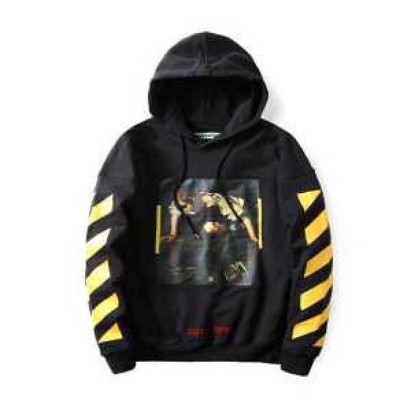 人気商品登場 2026春夏 プリントパーカ オフホワイト OFF-WHITE 2色可選 人目を惹くデザイン 男女兼用