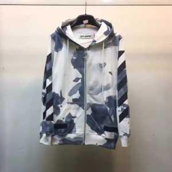 2026 上質 パーカー オフホワイト OFF-WHITE 迷彩総柄