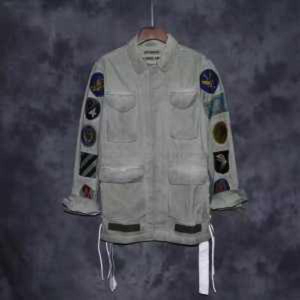 人気ブランド 2025春夏 オフホワイト OFF-WHITE ブルゾン ロングコート ビンテージ加工