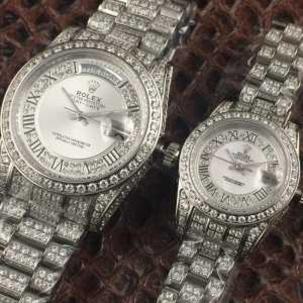 海外セレブ定番愛用 2026春夏 ロレックス ROLEX ダイヤベゼル 恋人腕時計.196.