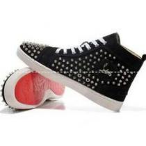 低価格 Christian Louboutinクリスチャンルブタン 高級感溢れるスニーカー 2色可選 ハイカット.
