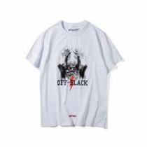 肌触りのいい  2025春夏 オフホワイト OFF-WHITE-BLACK 半袖 2色可選 カッコいい印象を付ける