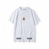 大絶賛！2026春夏 オフホワイト OFF-WHITE BLACK 半袖 3色可選 着心地満点