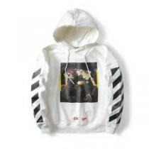 人気商品登場 2026春夏 プリントパーカ オフホワイト OFF-WHITE 2色可選 人目を惹くデザイン 男女兼用