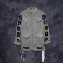 人気ブランド 2025春夏 オフホワイト OFF-WHITE ブルゾン ロングコート ビンテージ加工