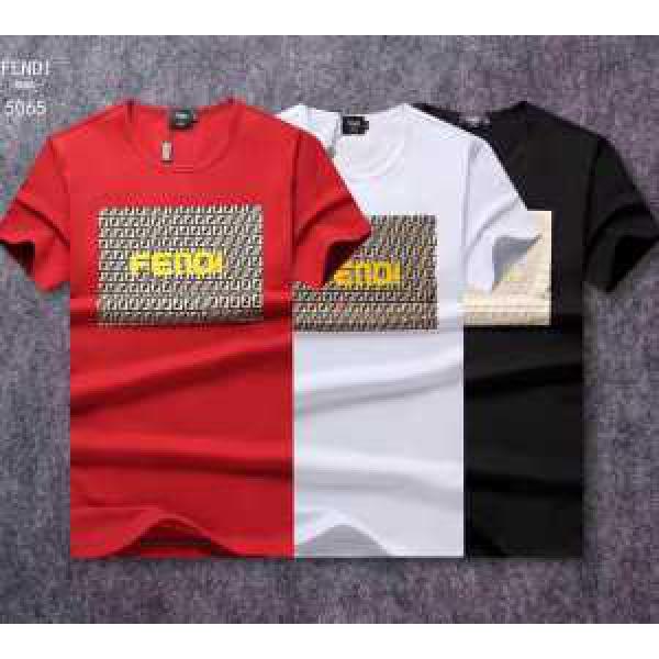 フェンディ FENDI 半袖Tシャツ 高品質 人気 3色可選 着心地抜群