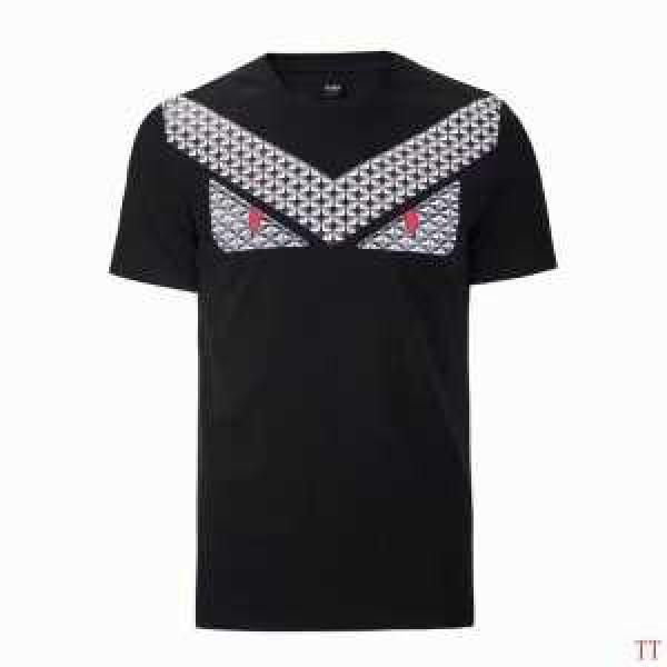 4色可選 17SS 半袖Tシャツ FENDI フェンディ スタイルアップ効果