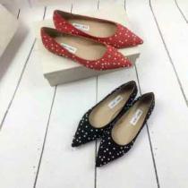 強い魅力を感じる一枚 2026春夏 ジミーチュウ JIMMY CHOO ローヒール レディース シューズ 3色可選