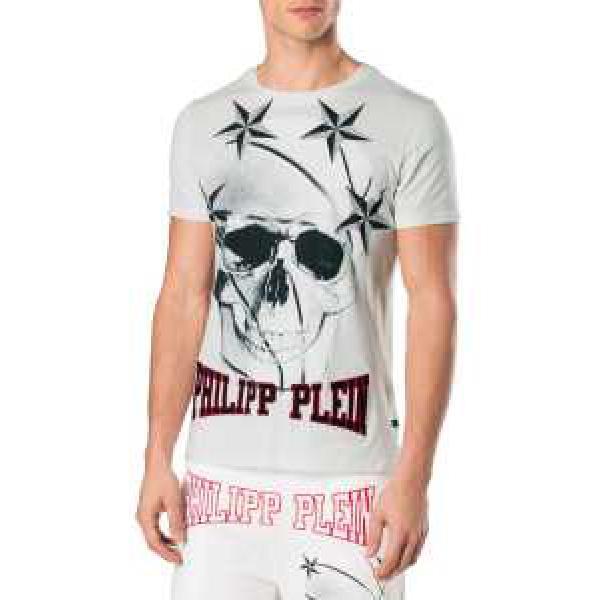 落ち着いた感覚 17春夏 PHILIPP PLEIN フィリッププレイン 半袖Tシャツ 2色可選